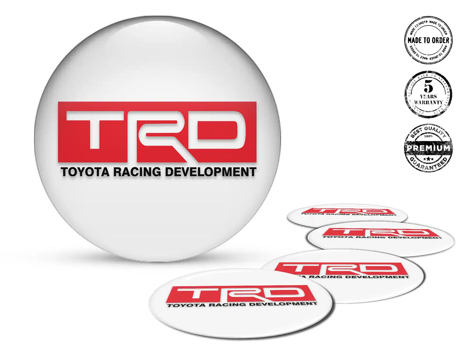 Toyota TRD Calcomanías de Rueda Sports Rejilla Empuje Temporal